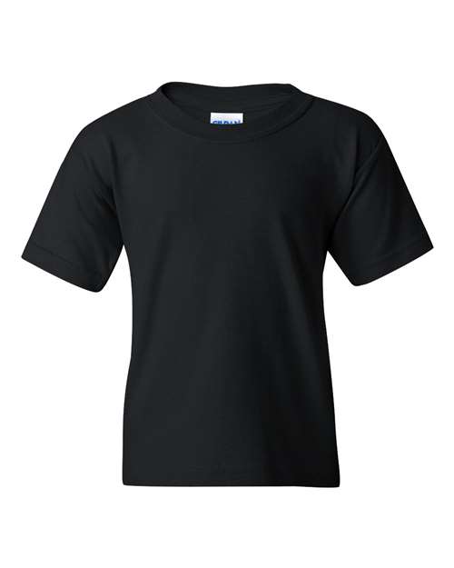 Gildan 5000B Youth Heavy Cotton T-Shirt in Black