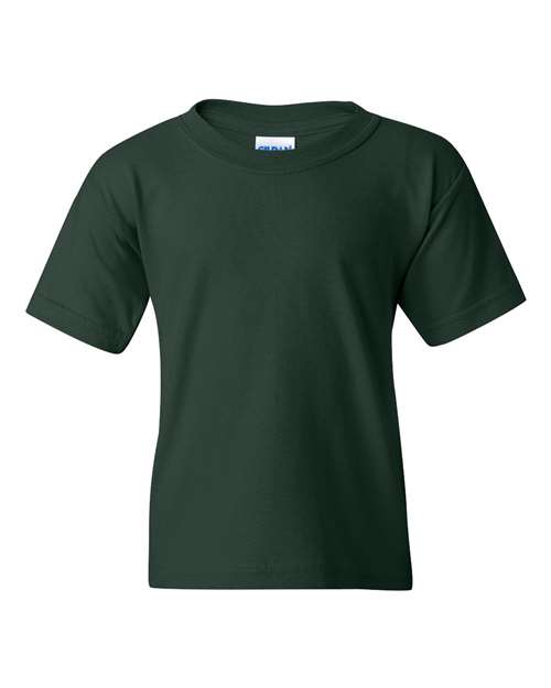 Gildan 5000B Youth Heavy Cotton T-Shirt in Forest Green