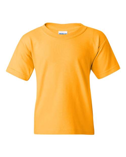 Gildan 5000B Youth Heavy Cotton T-Shirt in Gold