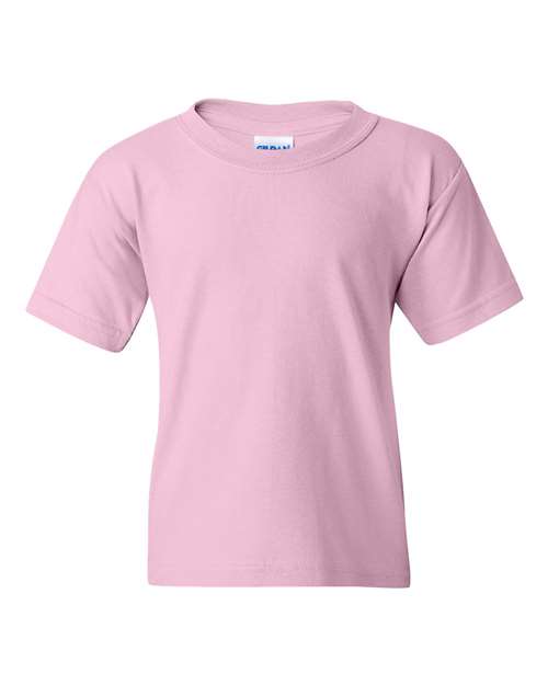 Gildan 5000B Youth Heavy Cotton T-Shirt in Light Pink