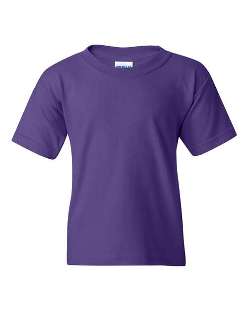 Gildan 5000B Youth Heavy Cotton T-Shirt in Purple