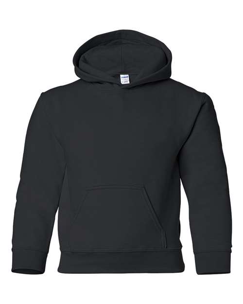 Gildan 18500B Youth Heavy Blend Hooded Sweatshirt in Black