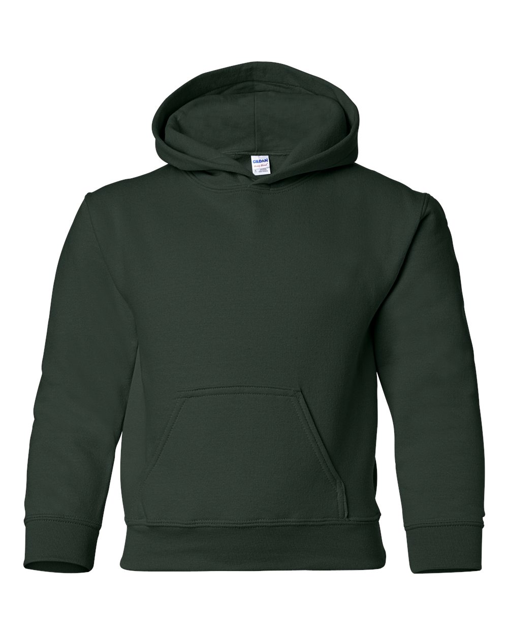 Gildan Youth Heavy Blend Hooded Sweatshirt 18500B in Forest