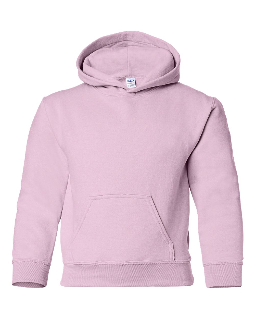 Gildan Youth Heavy Blend Hooded Sweatshirt 18500B in Light Pink