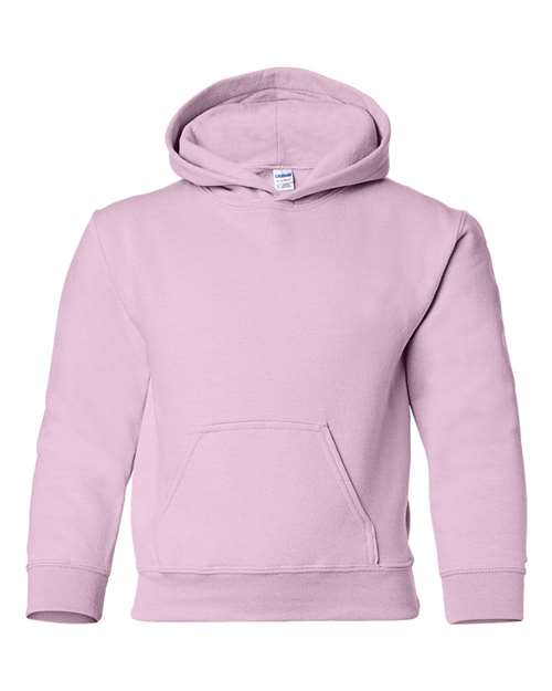 Gildan 18500B Youth Heavy Blend Hooded Sweatshirt in Light Pink