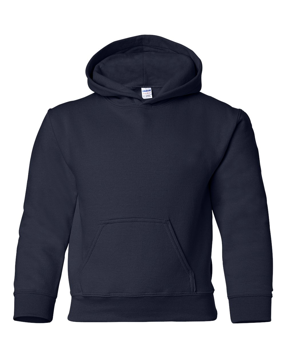 Gildan Youth Heavy Blend Hooded Sweatshirt 18500B in Navy
