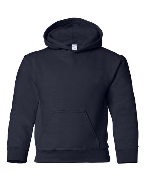 Gildan 18500B Youth Heavy Blend Hooded Sweatshirt in Navy