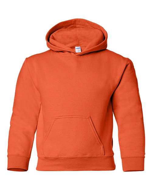 Gildan 18500B Youth Heavy Blend Hooded Sweatshirt in Orange