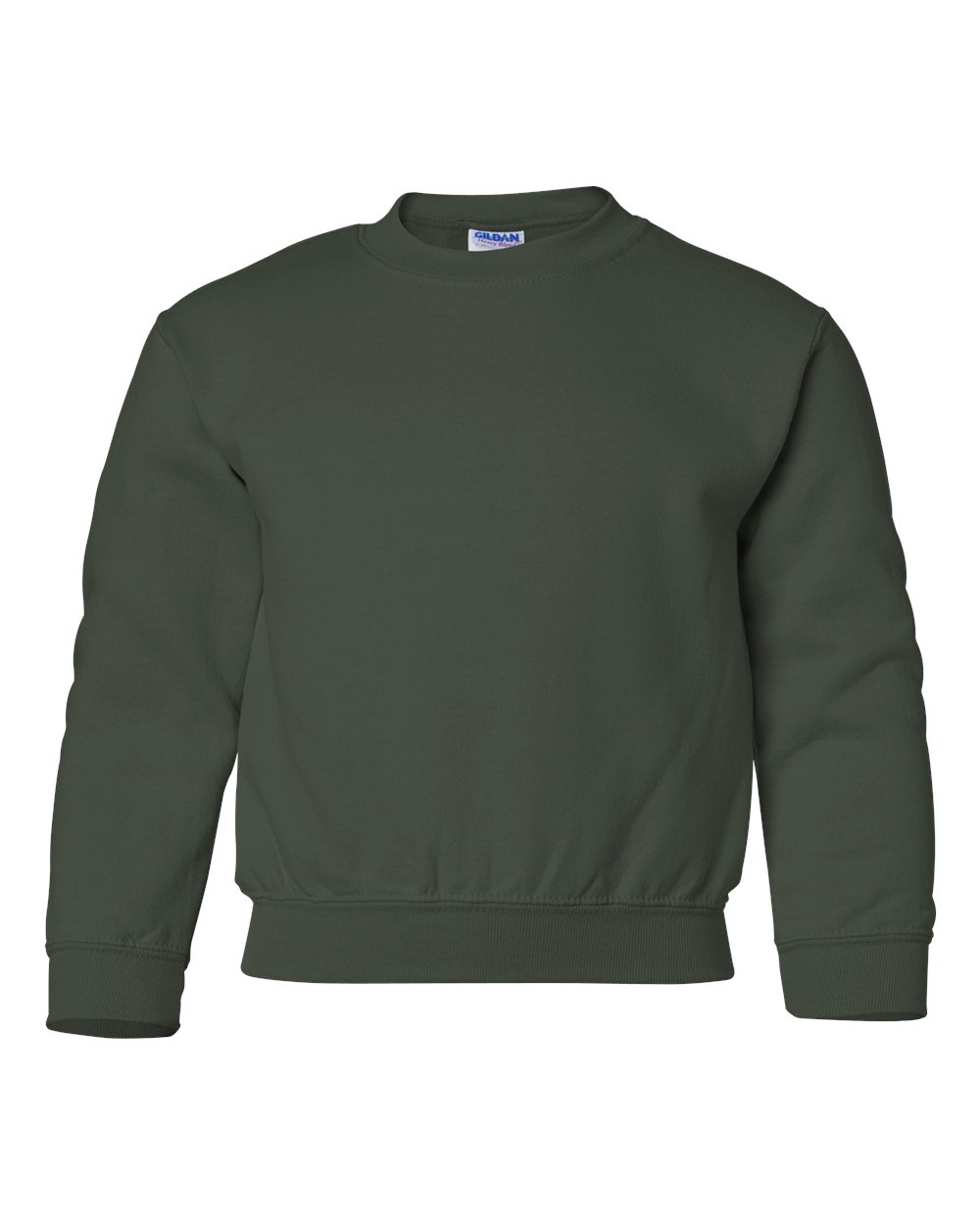 Gildan Youth Heavy Blend Crewneck Sweatshirt 18000B in Forest