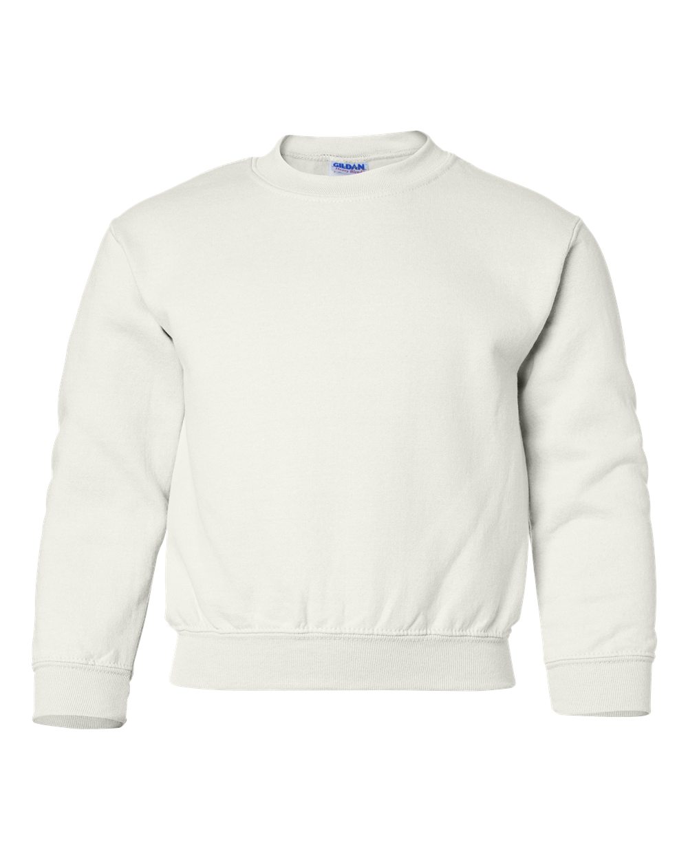 Gildan Youth Heavy Blend Crewneck Sweatshirt 18000B in White