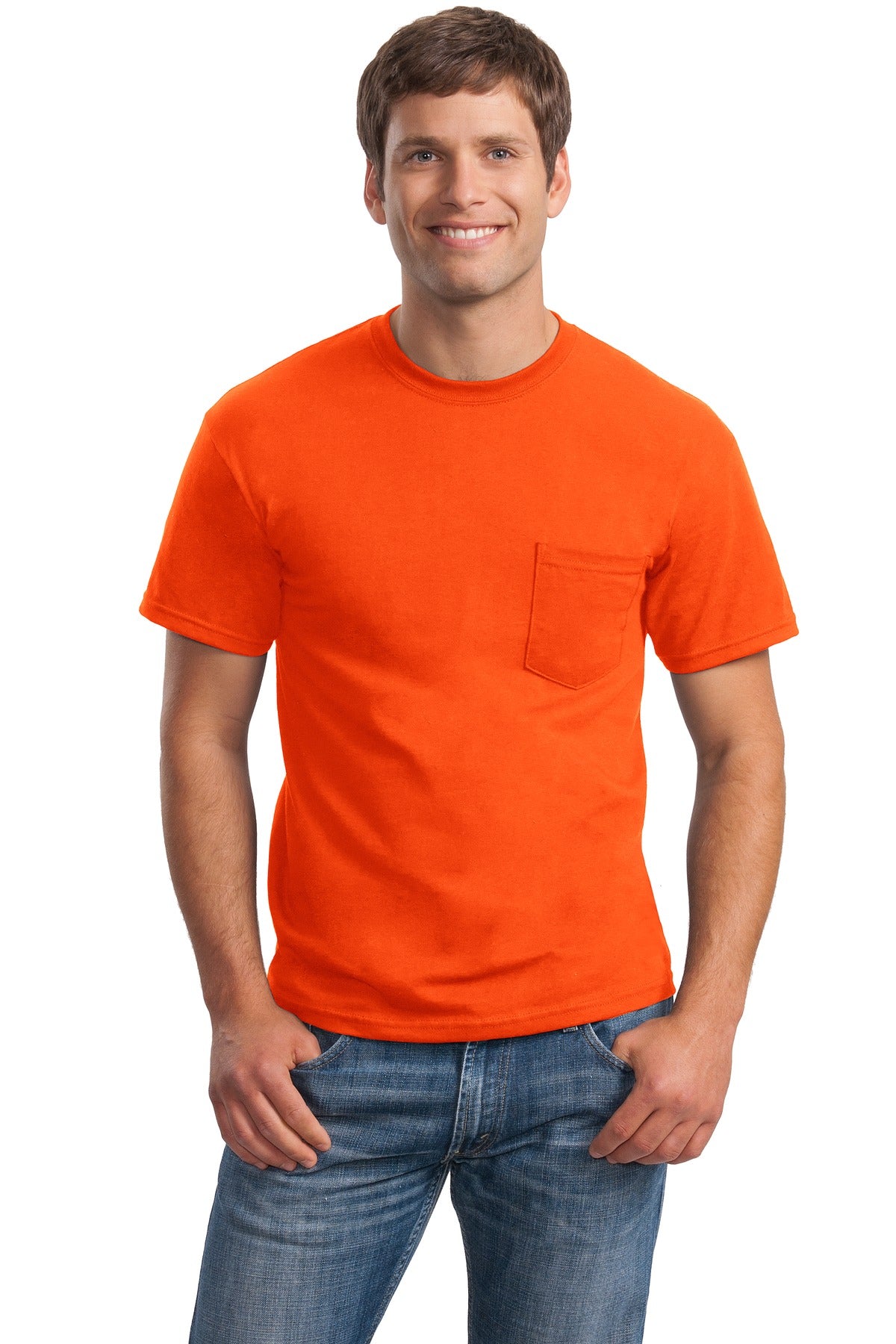 Gildan  - Ultra Cotton  100% US Cotton T-Shirt with Pocket.  2300