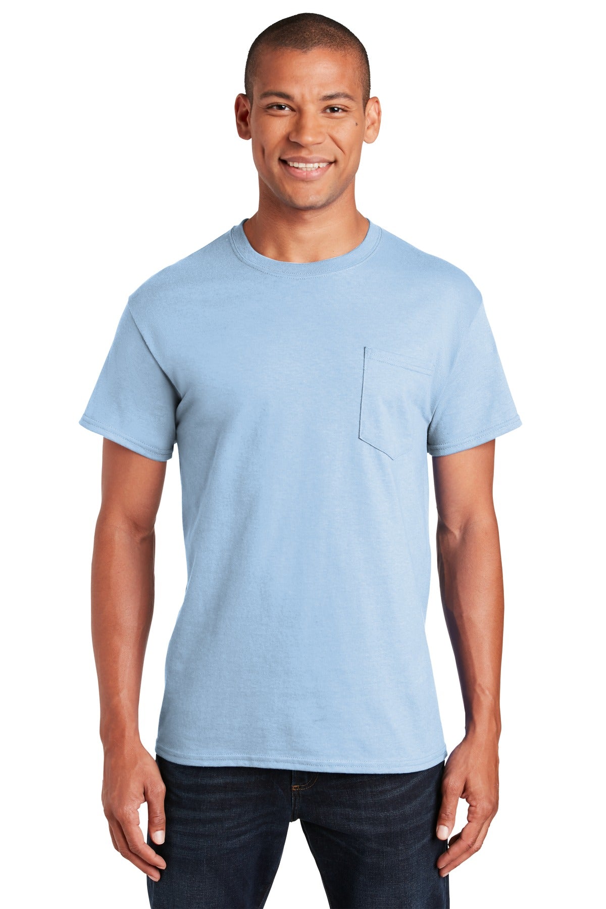 Gildan  - Ultra Cotton  100% US Cotton T-Shirt with Pocket.  2300