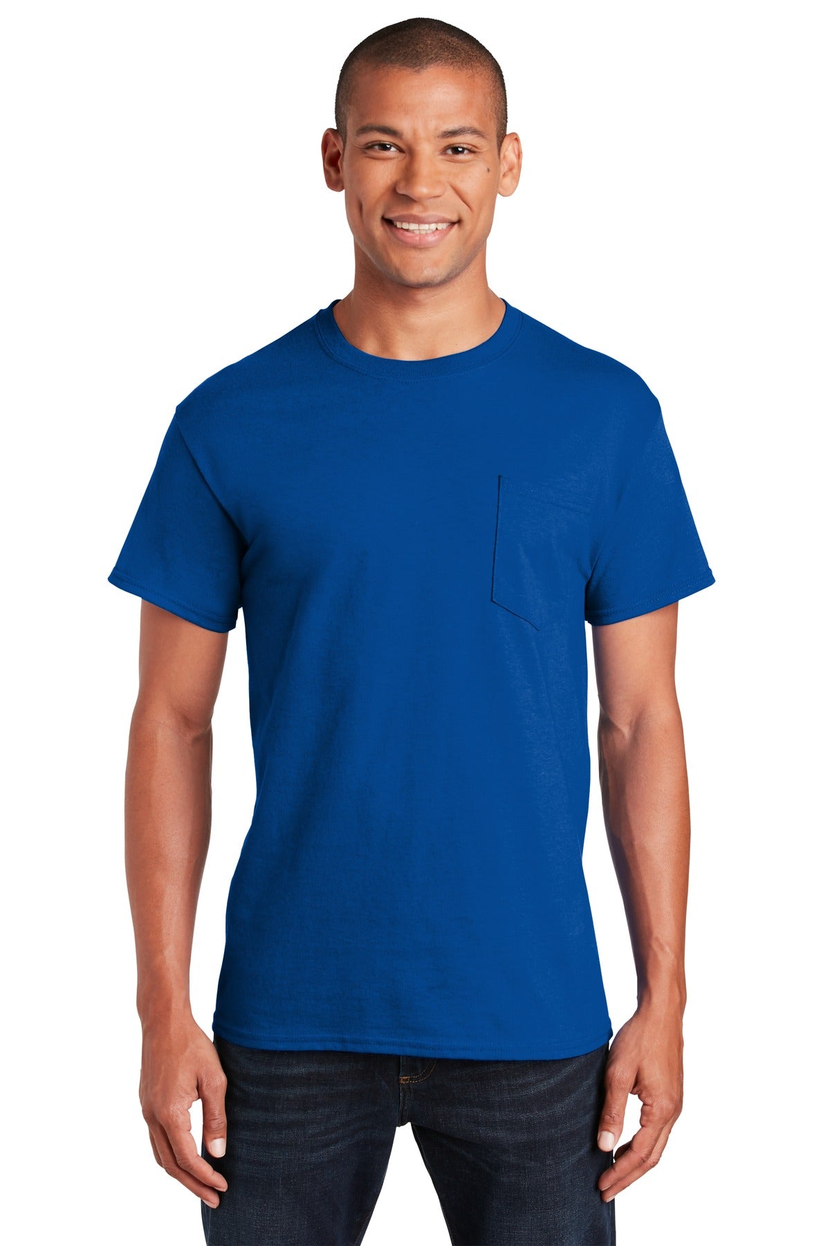 Gildan  - Ultra Cotton  100% US Cotton T-Shirt with Pocket.  2300