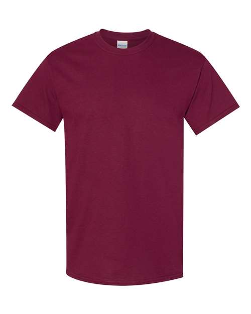 Gildan 5000 Heavy Cotton T-Shirt in Maroon