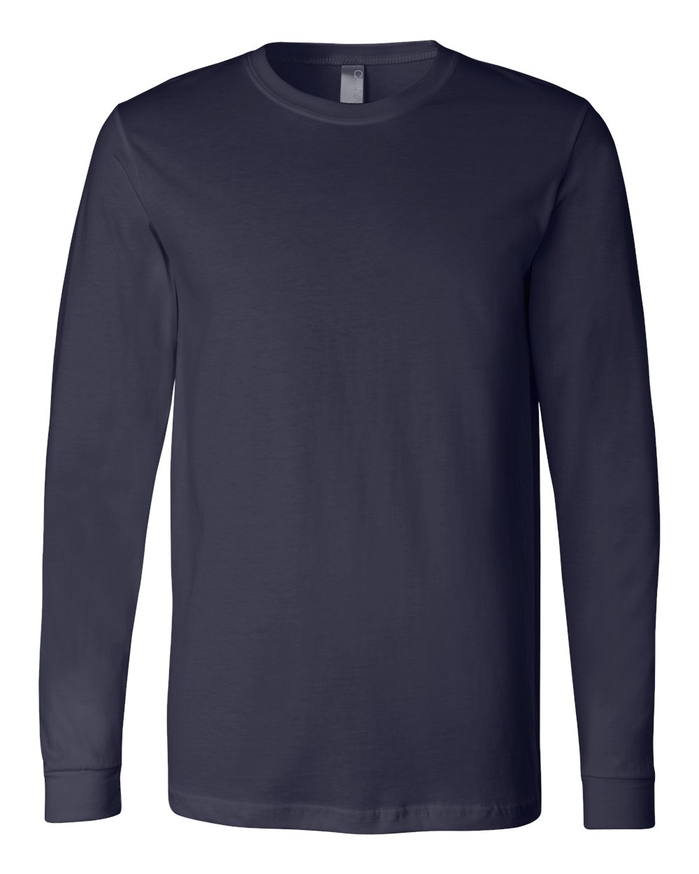 BELLA+CANVAS 3501 Jersey Long Sleeve T-Shirt in Navy