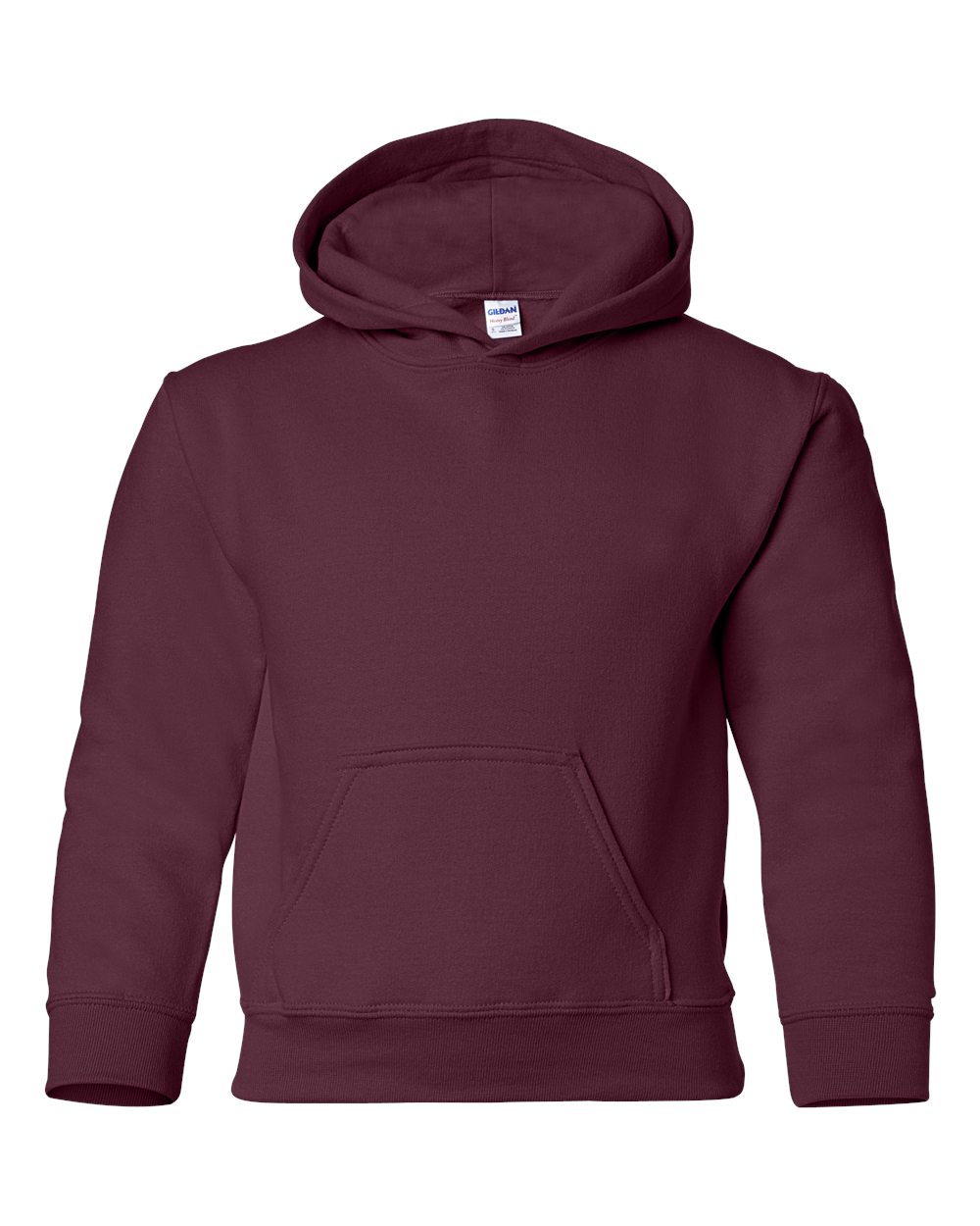 Gildan Youth Heavy Blend Hooded Sweatshirt 18500B in Maroon