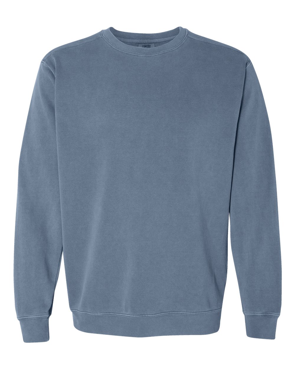 Comfort Colors Garment-Dyed Crewneck Sweatshirt 1566 in Blue Jean