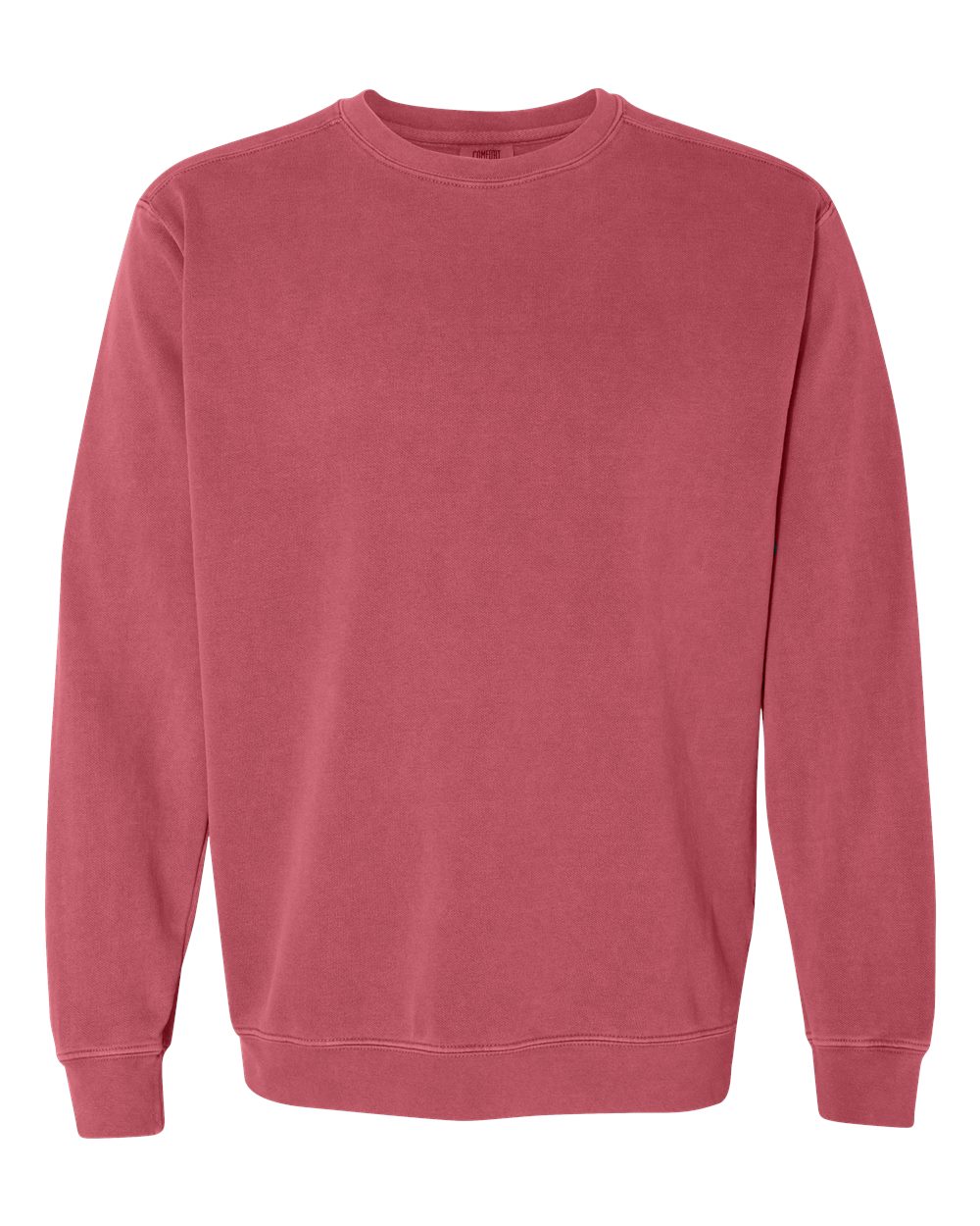 Comfort Colors Garment-Dyed Crewneck Sweatshirt 1566 in Crimson
