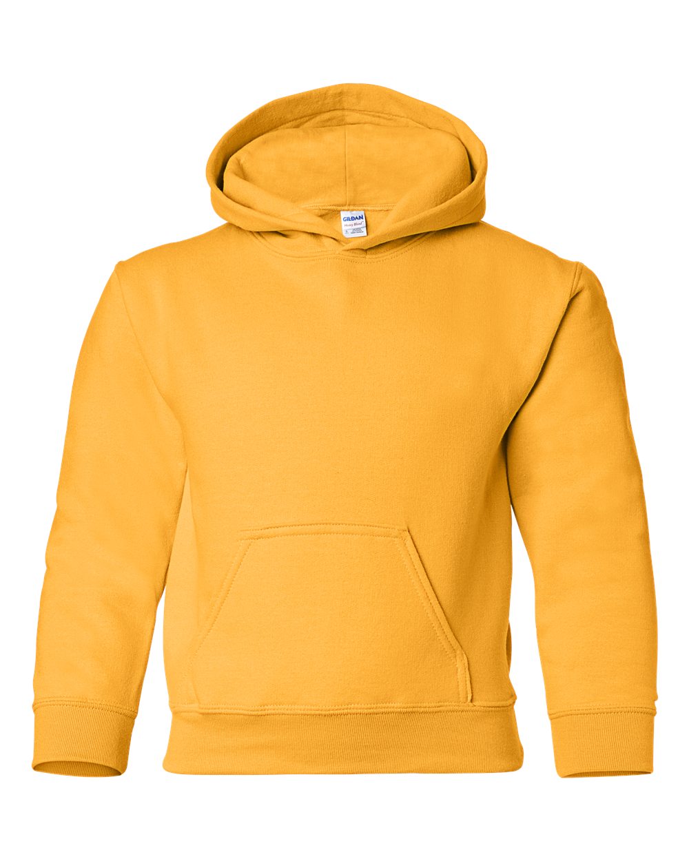 Gildan Youth Heavy Blend Hooded Sweatshirt 18500B in Gold