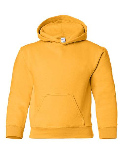 Gildan 18500B Youth Heavy Blend Hooded Sweatshirt in Gold