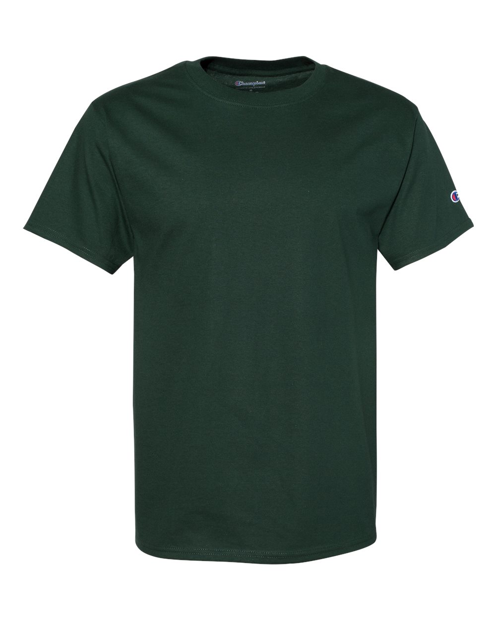 Champion T425 Short Sleeve T-Shirt in Dark Green