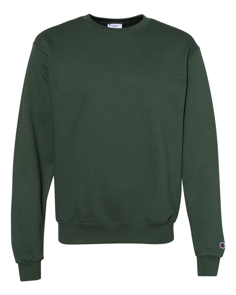 Champion Powerblend Crewneck Sweatshirt S600 in Dark Green