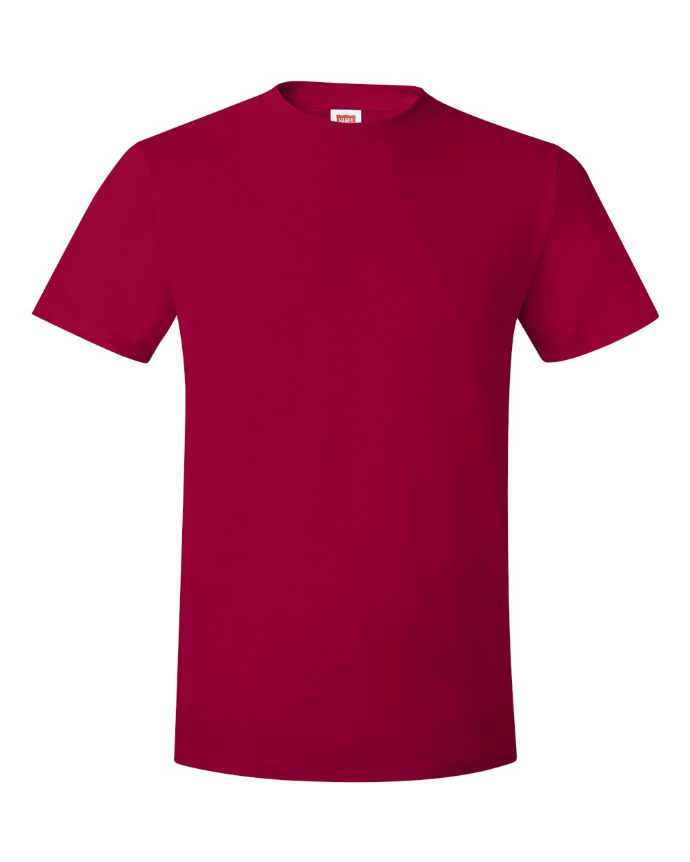 Hanes 4980 Perfect-T Ringspun T-Shirt in Deep Red