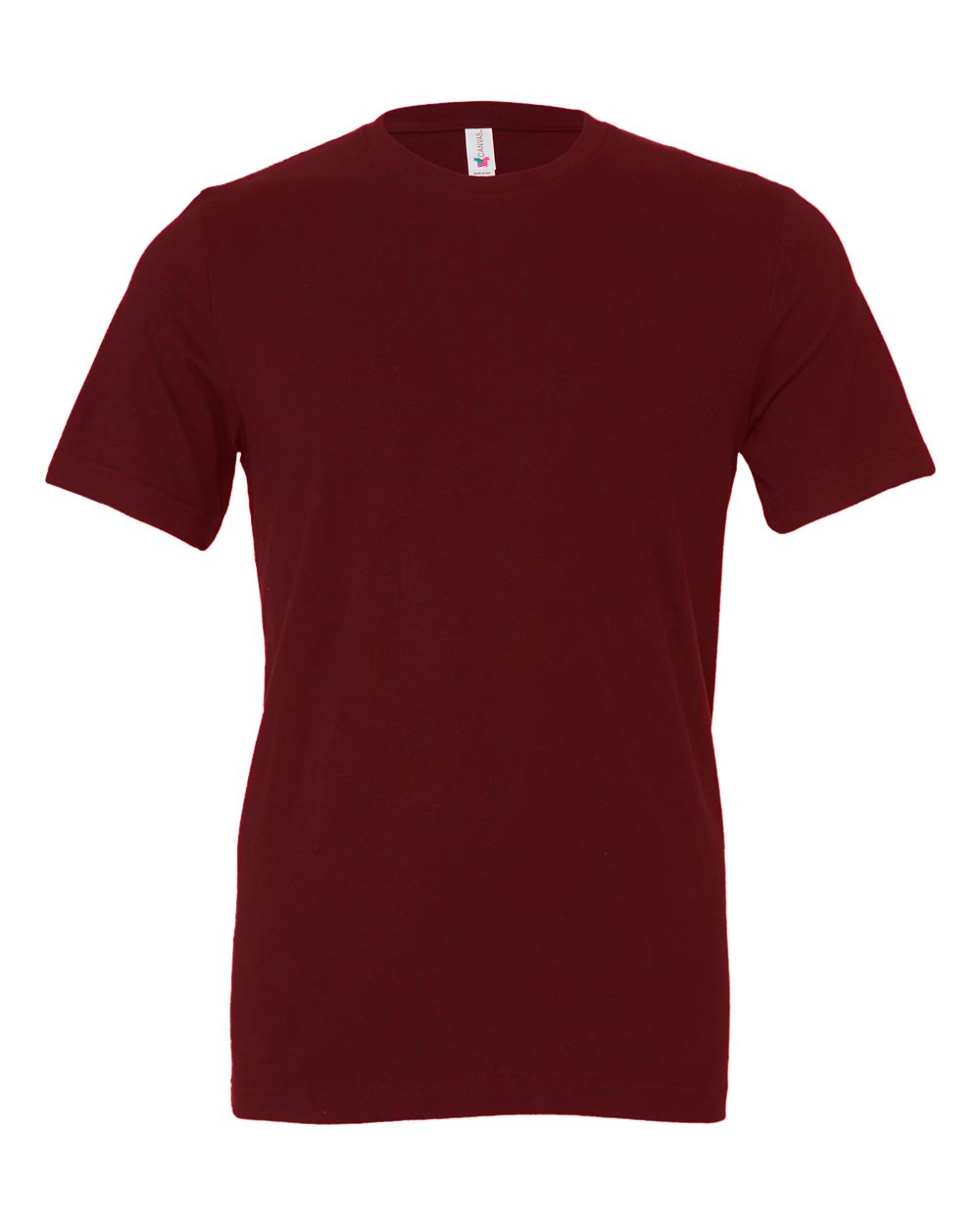 BELLA+CANVAS 3001 Unisex Jersey T-Shirt in Maroon