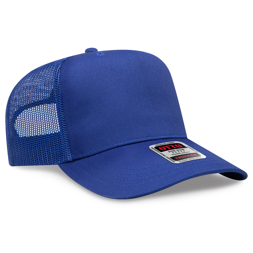 OTTO 32-285 5 Panel Mid Profile Mesh Back Trucker Hat