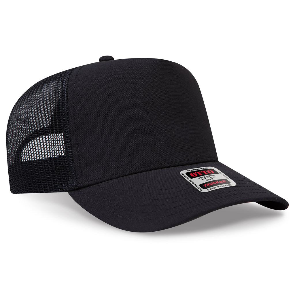 OTTO 32-285 5 Panel Mid Profile Mesh Back Trucker Hat