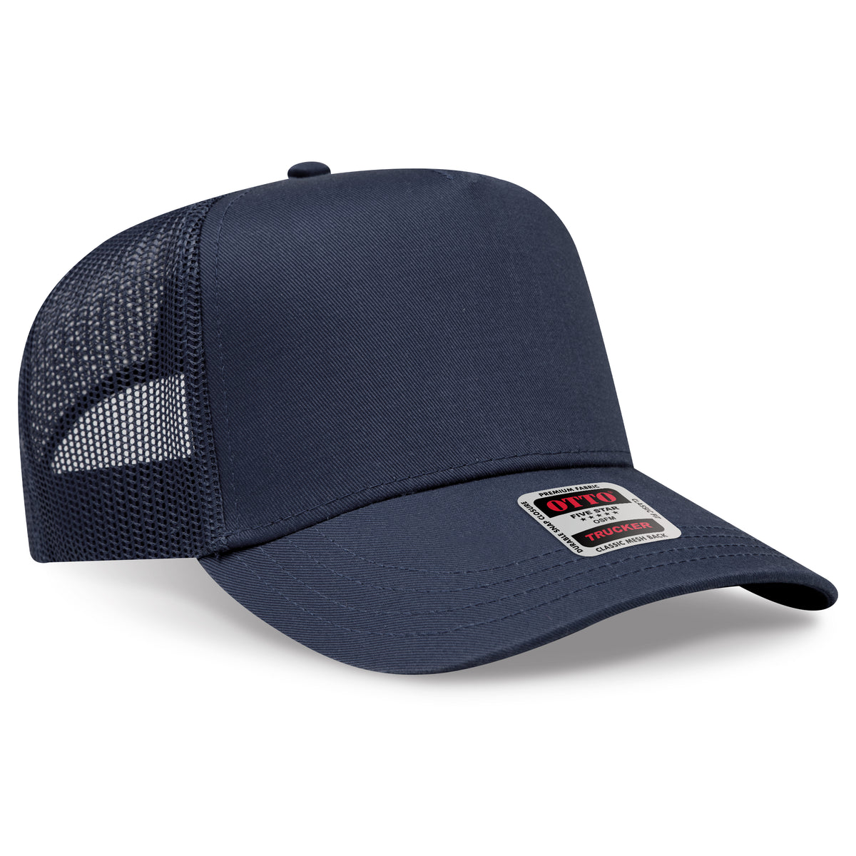 OTTO 32-285 5 Panel Mid Profile Mesh Back Trucker Hat