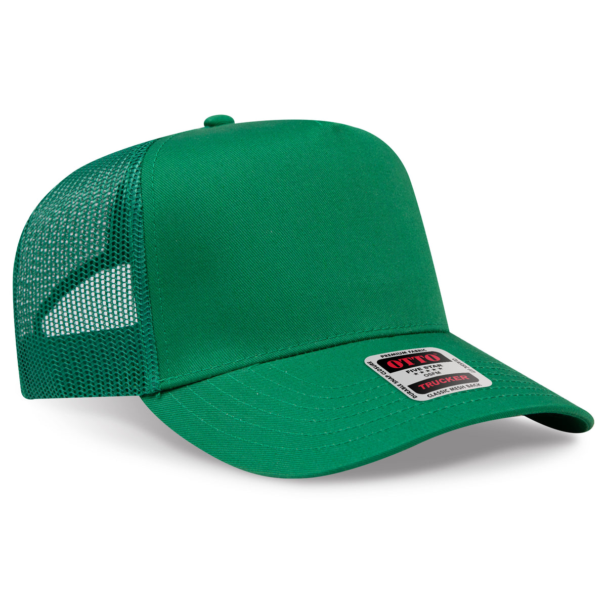 OTTO 32-285 5 Panel Mid Profile Mesh Back Trucker Hat