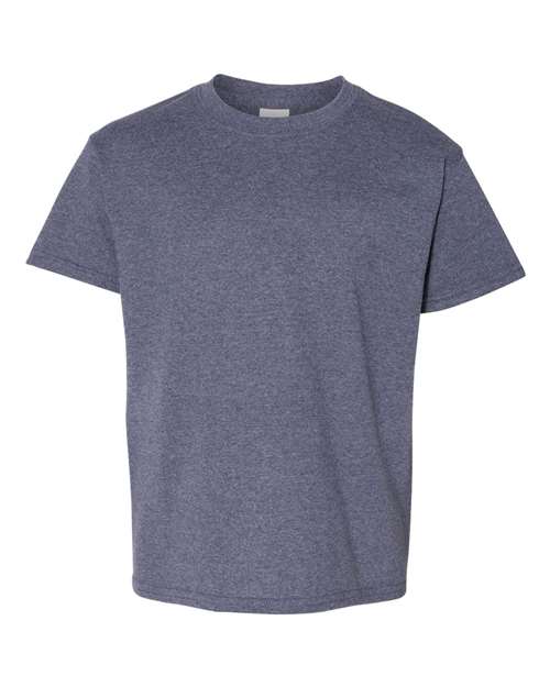 Gildan 5000B Youth Heavy Cotton T-Shirt in Heather Navy