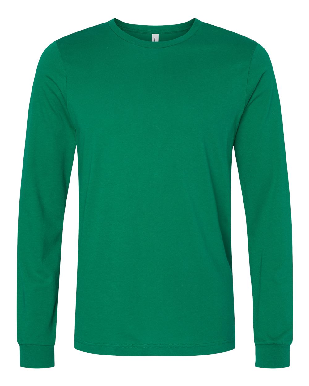 BELLA+CANVAS 3501 Jersey Long Sleeve T-Shirt in Kelly