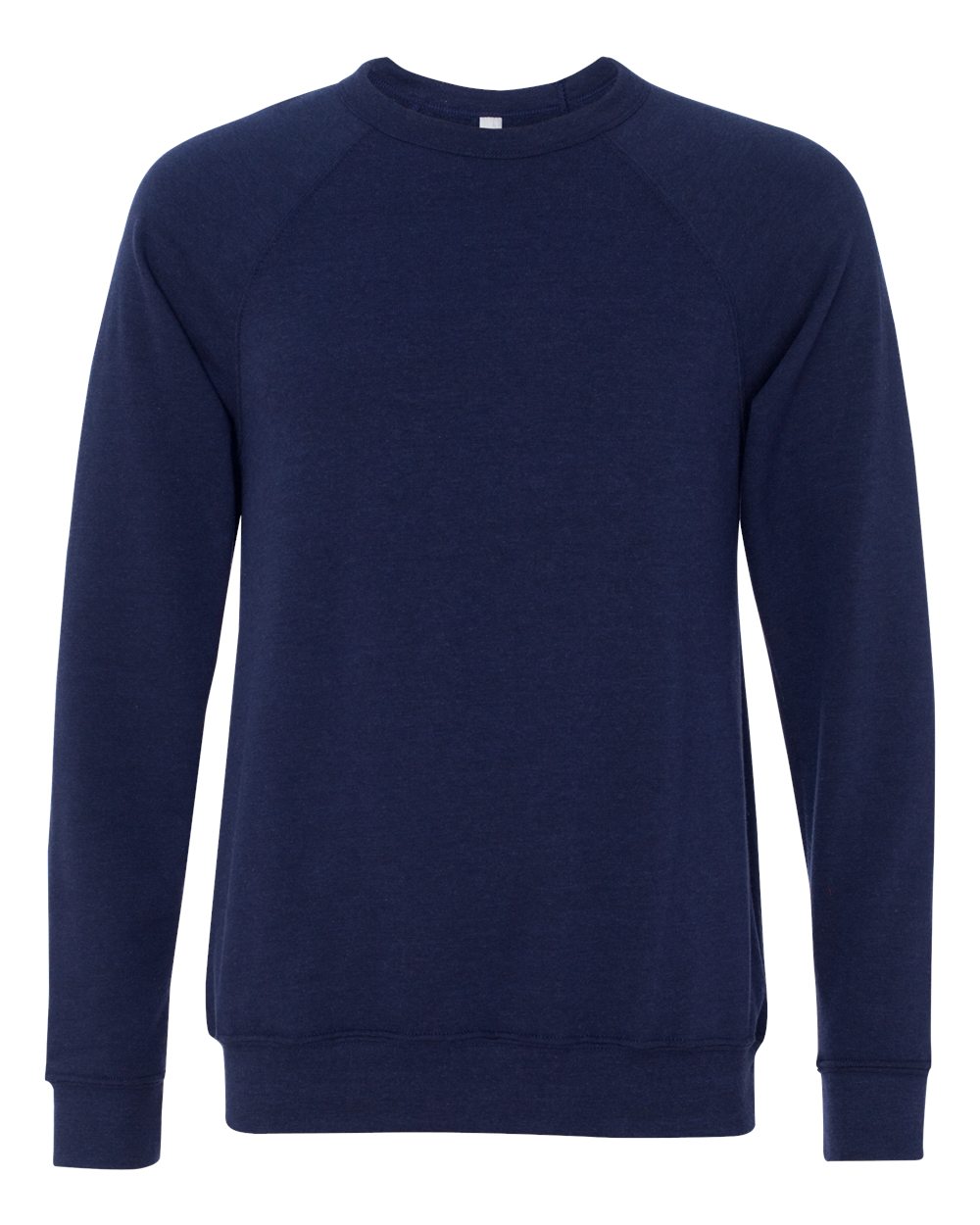 BELLA+CANVAS Sponge Fleece Raglan Crewneck 3901 in Navy Triblend