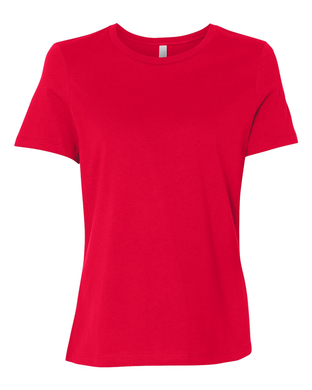 BELLA+CANVAS 6400 Women's Relaxed Jersey T-Shirt in Red