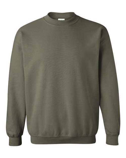 Gildan 18000 Heavy Blend Crewneck Sweatshirt in Military Green
