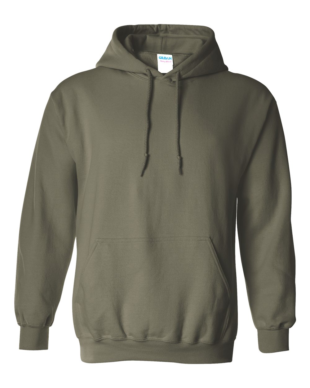 Gildan Heavy Blend Hooded Sweatshirt 18500 in Military Green