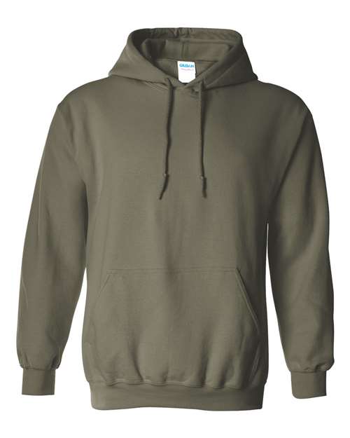 Gildan 18500 hooded sweatshirt in Military Green