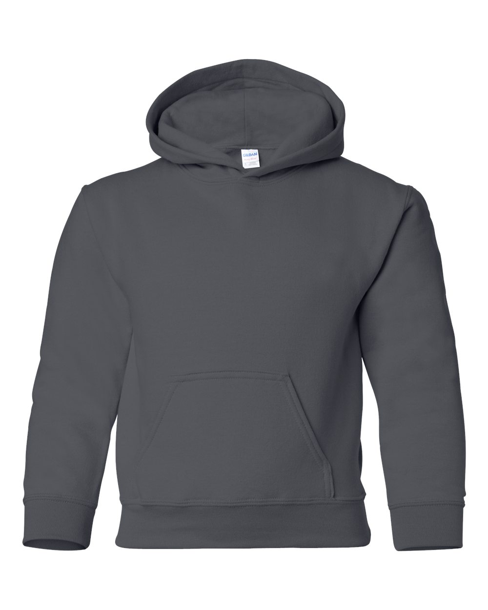 Gildan Youth Heavy Blend Hooded Sweatshirt 18500B in Charcoal