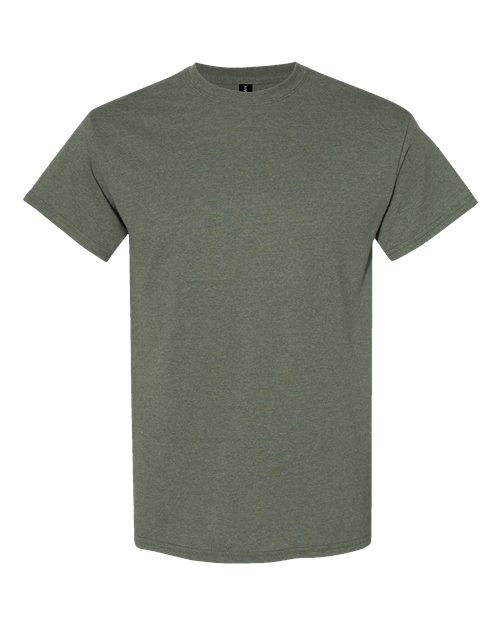 Gildan 5000 Heavy Cotton T-Shirt in Heather Military Green