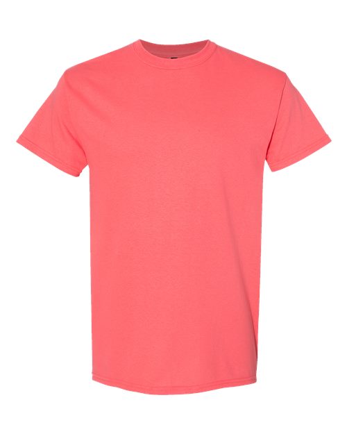 Gildan 5000 Heavy Cotton T-Shirt in Coral Silk