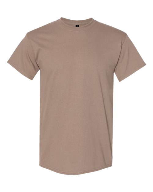 Gildan 5000 Heavy Cotton T-Shirt in Brown Savana