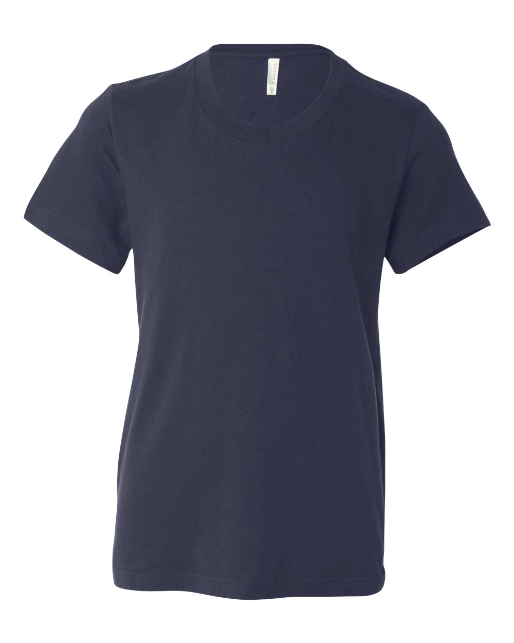 BELLA+CANVAS 3001Y Youth Jersey T-Shirt in Navy
