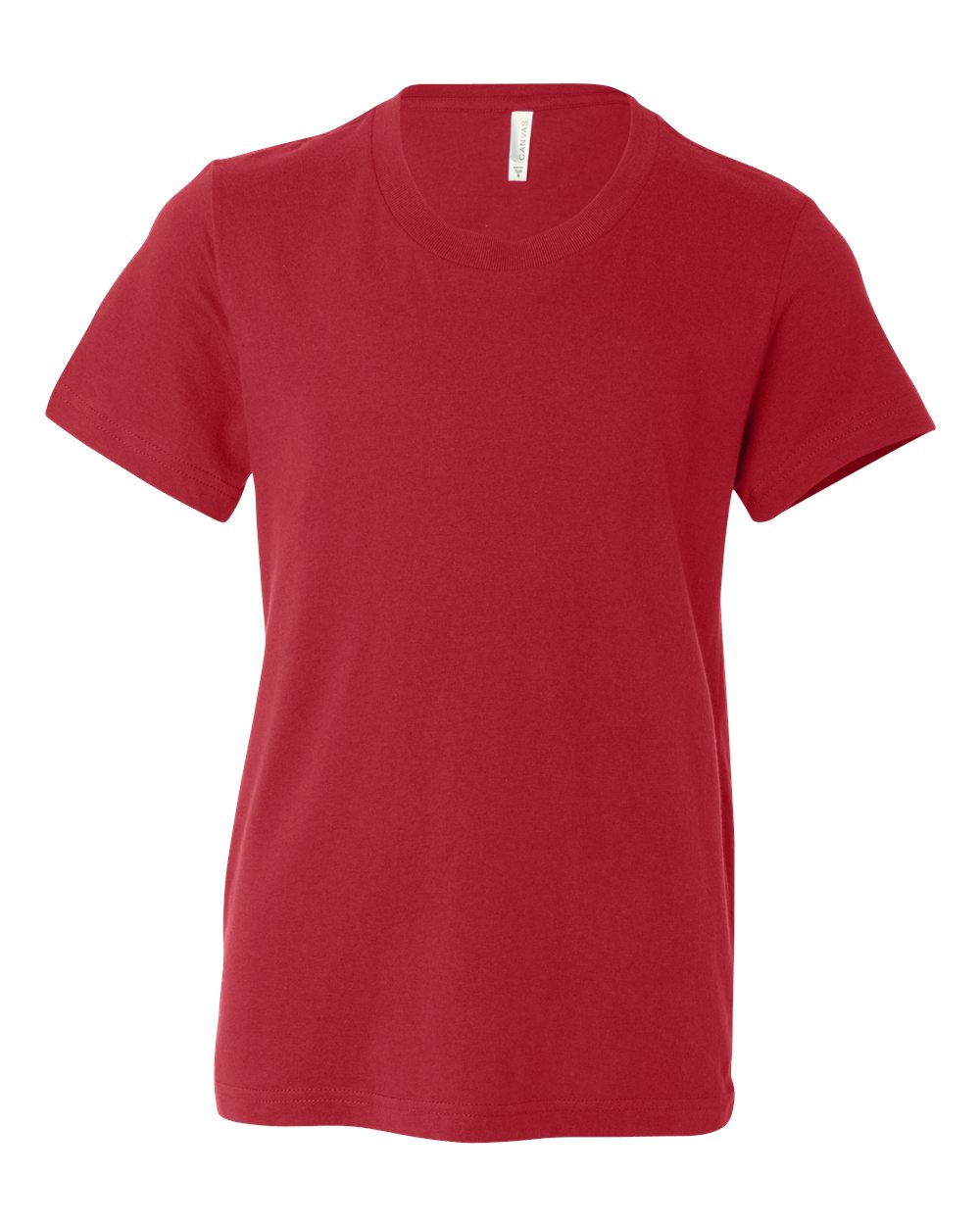 BELLA+CANVAS 3001Y Youth Jersey T-Shirt in Red