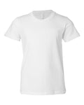 BELLA+CANVAS 3001Y Youth Jersey T-Shirt in White