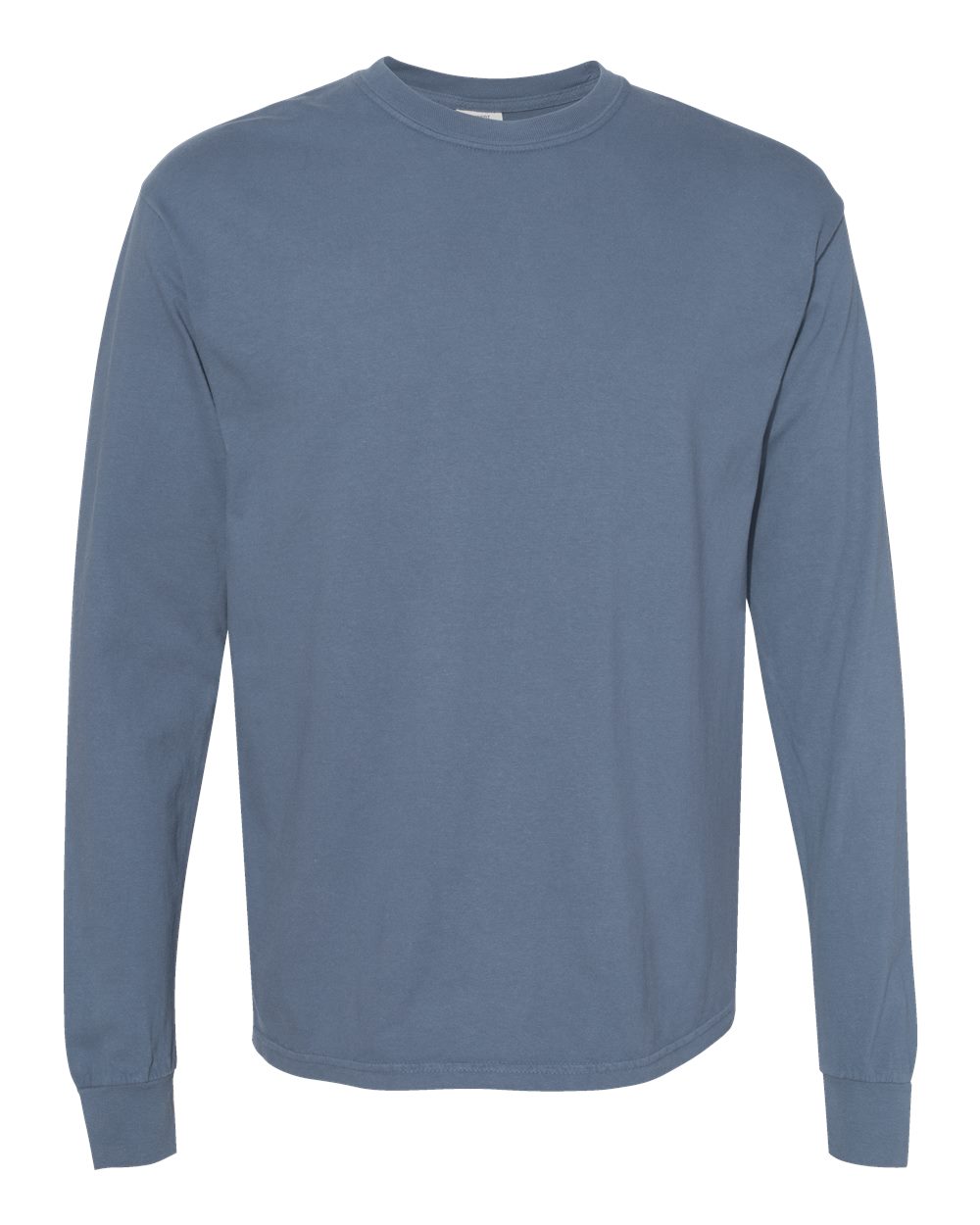 Comfort Colors 6014 Garment-Dyed Long Sleeve T-Shirt in Blue Jean