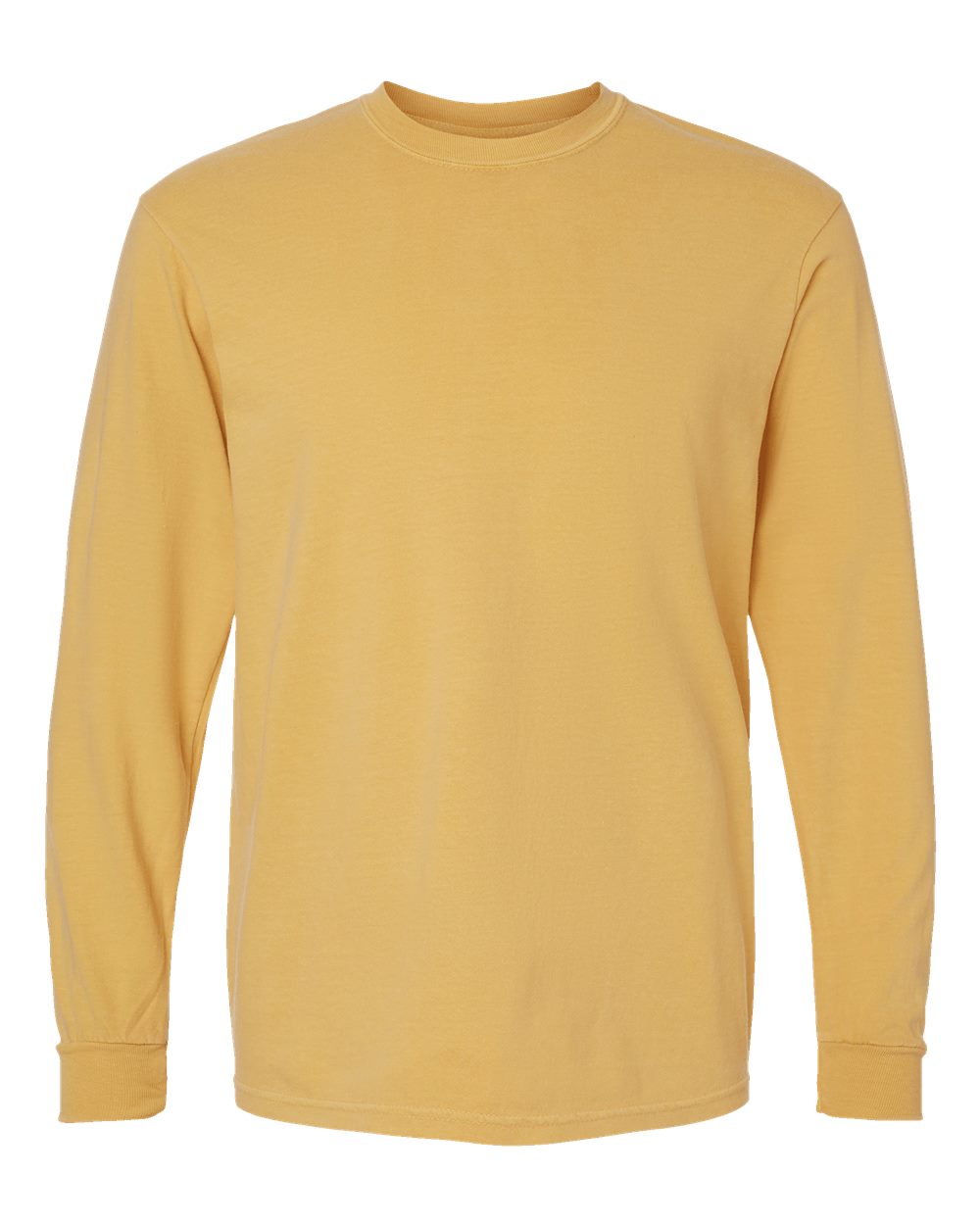 Comfort Colors 6014 Garment-Dyed Long Sleeve T-Shirt in Mustard