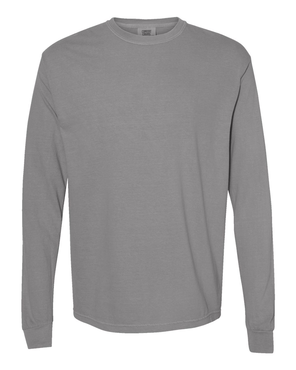 Comfort Colors 6014 Garment-Dyed Long Sleeve T-Shirt in Grey