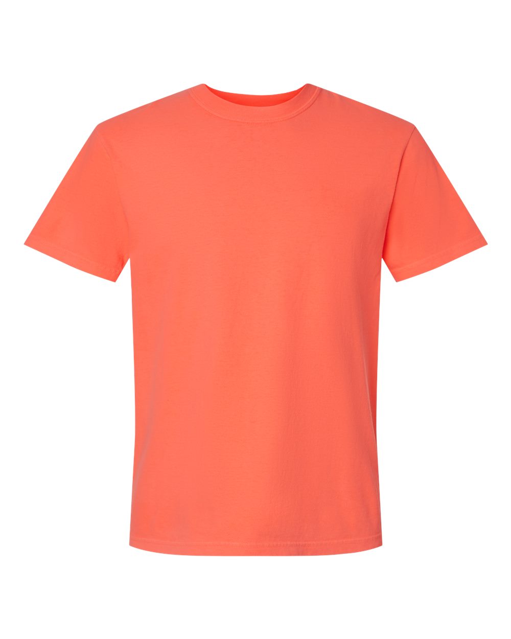Comfort Colors 1717 Garment-Dyed Heavyweight T-Shirt in Neon Red Orange